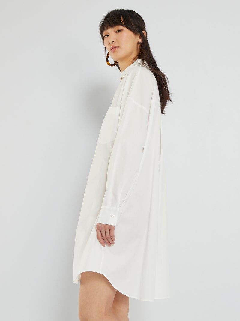 Robe chemise blanc - Kiabi