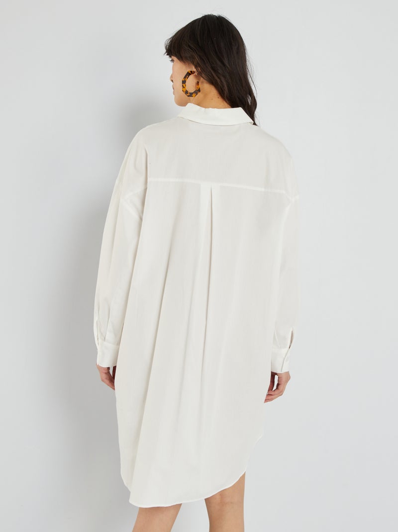 Robe chemise blanc - Kiabi