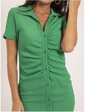 Robe chemise courte IRIKI
