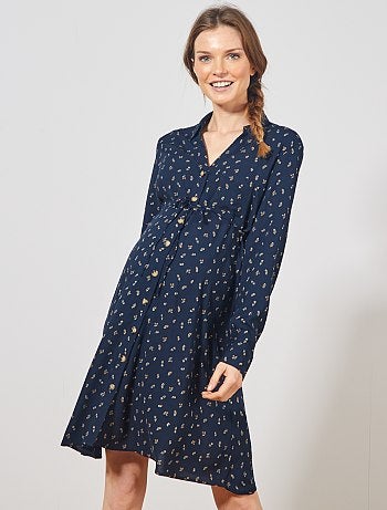 Robe chemise de maternité - Kiabi