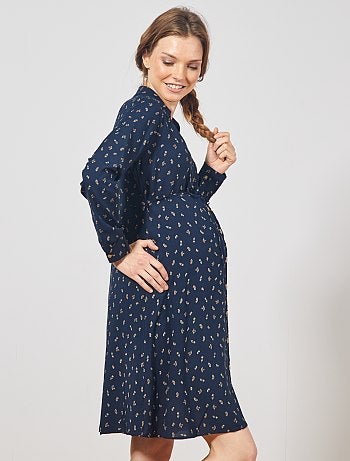 Robe chemise de maternité - Kiabi