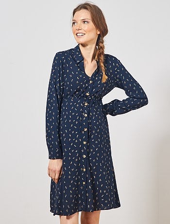 Robe chemise de maternité - Kiabi
