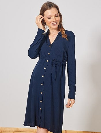 Robe chemise de maternité - Kiabi