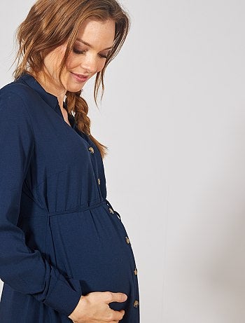 Robe chemise de maternité - Kiabi