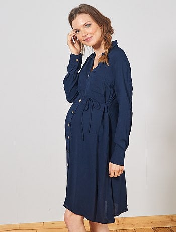 Robe chemise de maternité - Kiabi