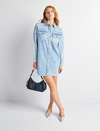 Robe chemise en denim