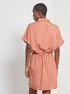 Robe chemise en lyocell - Kiabi