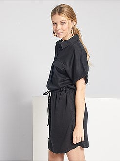 Robe chemise en lyocell - Kiabi