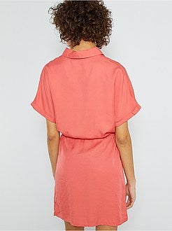 Robe chemise en lyocell - Kiabi