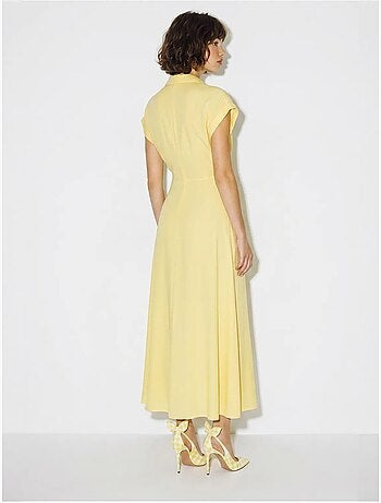 Robe chemise en popeline avec ceinture lucci