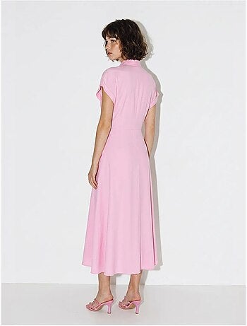 Robe chemise en popeline avec ceinture lucci