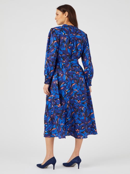 Robe-chemise fantaisie smockée - damart - Kiabi Robe-chemise fantaisie smockée - damart - Kiabi