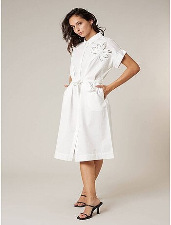 Robe chemise femme en 100% coton 'Deeluxe'