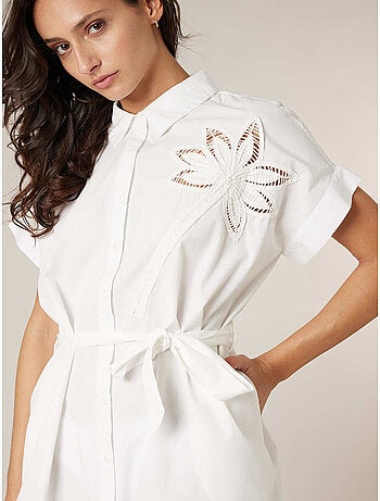 Robe chemise femme en 100% coton 'Deeluxe'