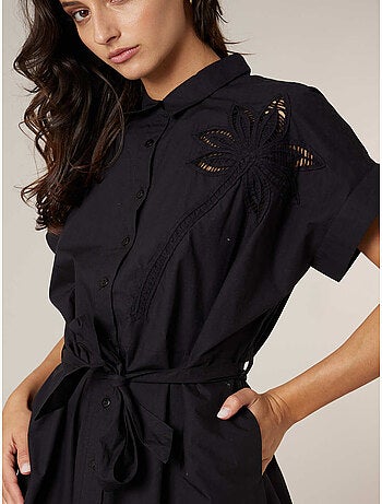 Robe chemise femme en 100% coton 'Deeluxe'