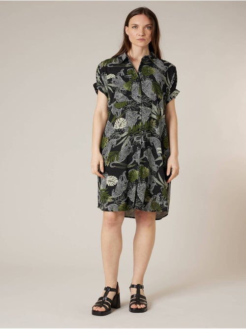 Robe chemise femme fluide 'Deeluxe' - Kiabi