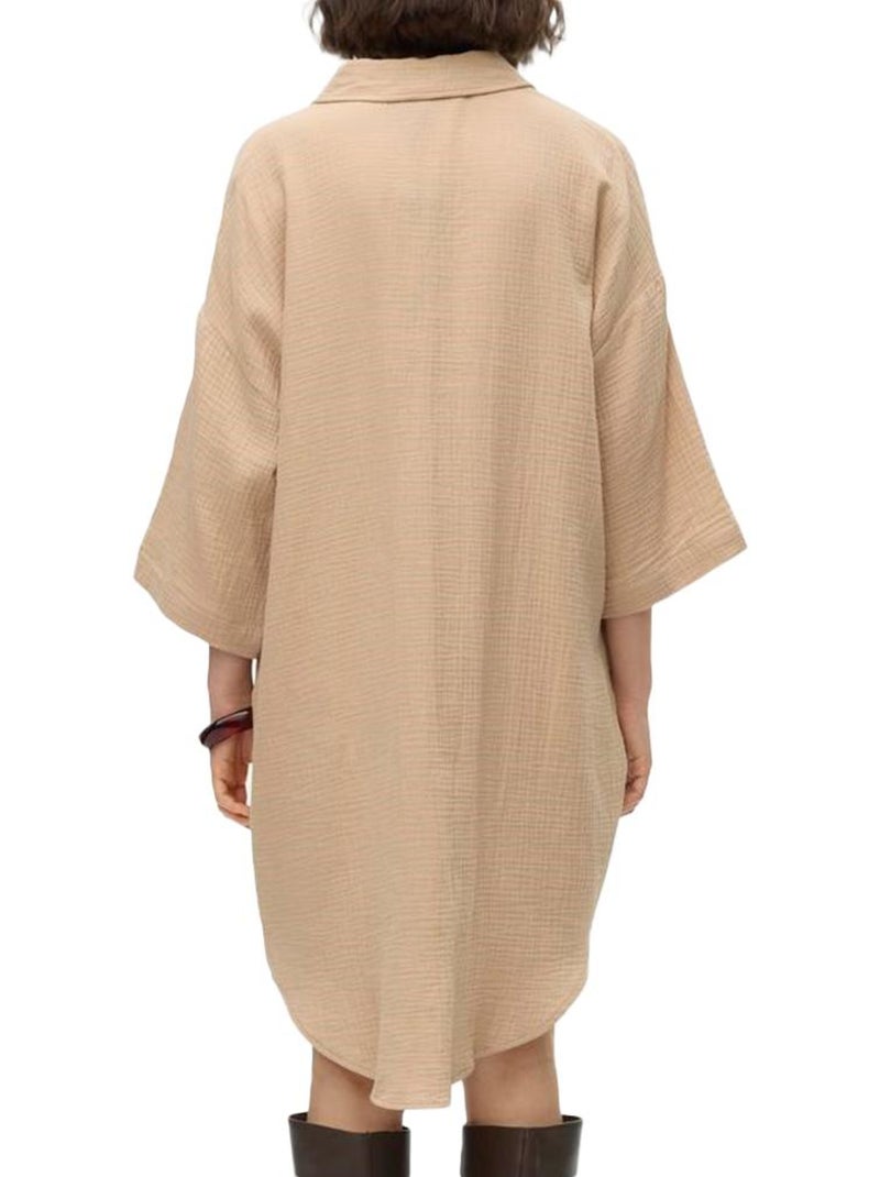 Robe Chemise Femme Vero Moda Beige - Kiabi
