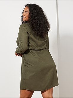 Robe chemise fluide - Kiabi