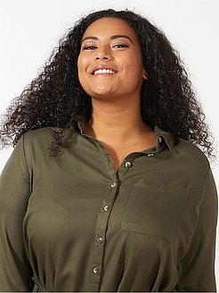 Robe chemise fluide - Kiabi