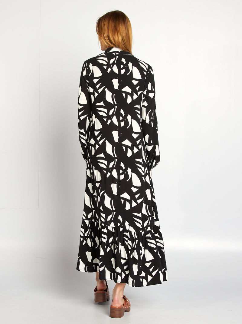 Robe chemise grossesse Noir/blanc - Kiabi
