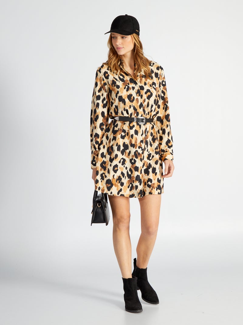 Robe chemise imprimée 'JDY' Imprimé - Kiabi
