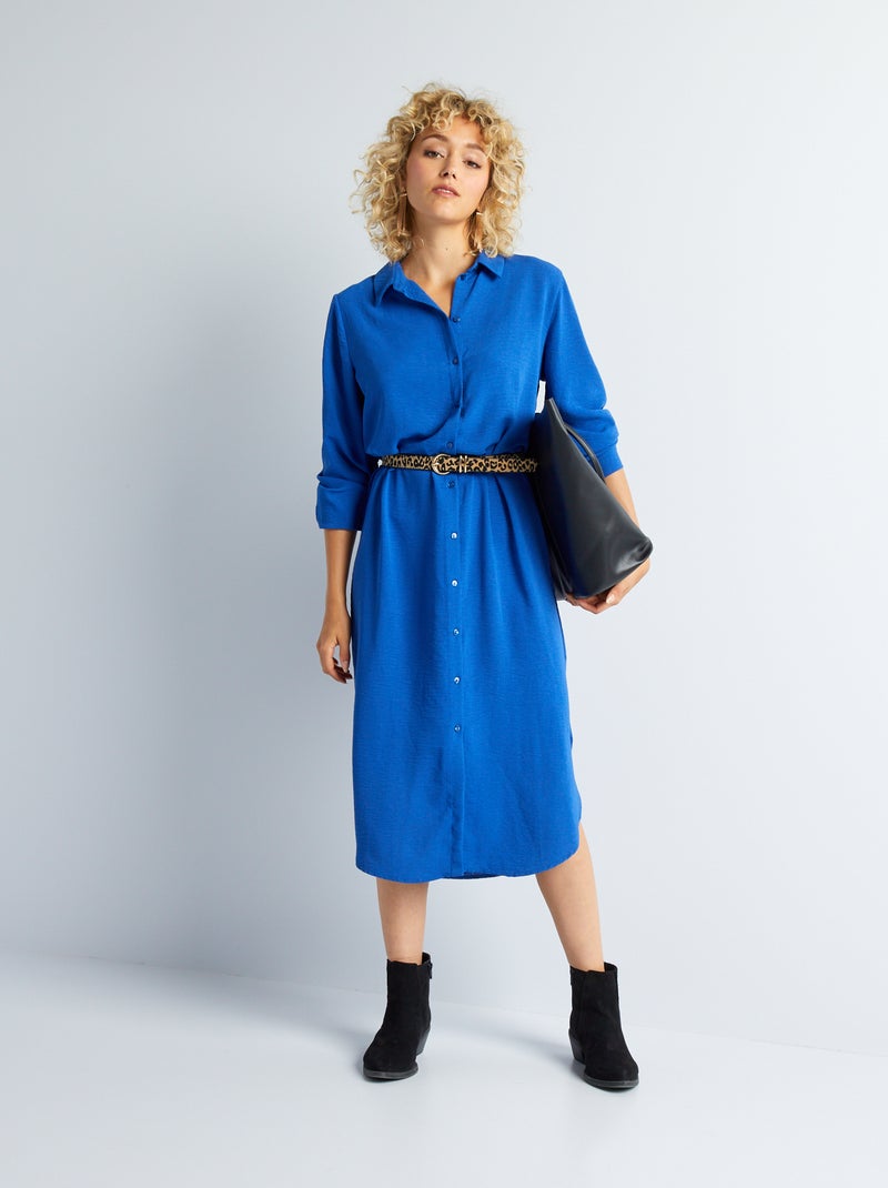Robe chemise 'JDY' bleu - Kiabi