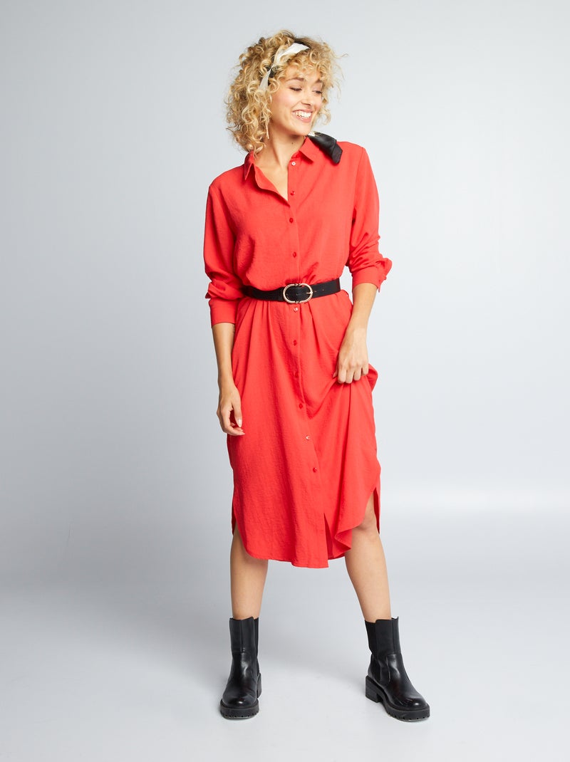 Robe chemise 'JDY' rose - Kiabi