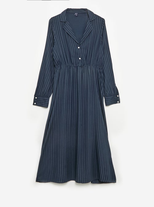 Robe chemise longue facile à enfiler - Kiabi Robe chemise longue facile à enfiler - Kiabi