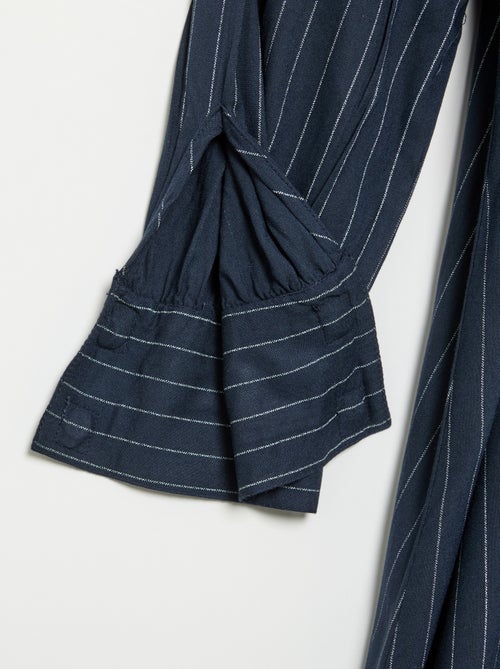 Robe chemise longue facile à enfiler - Kiabi Robe chemise longue facile à enfiler - Kiabi