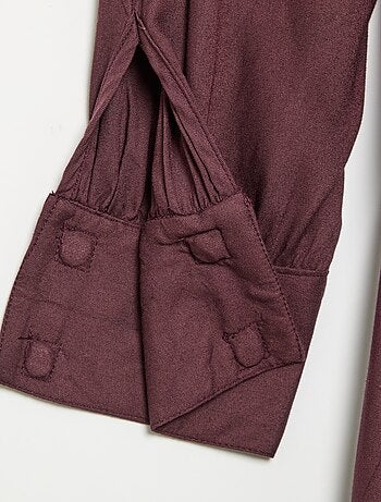 Robe chemise longue facile à enfiler