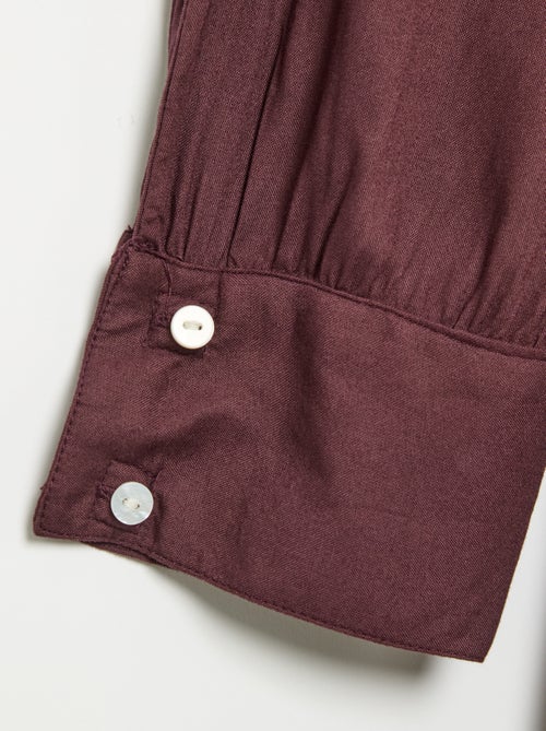 Robe chemise longue facile à enfiler - Kiabi Robe chemise longue facile à enfiler - Kiabi