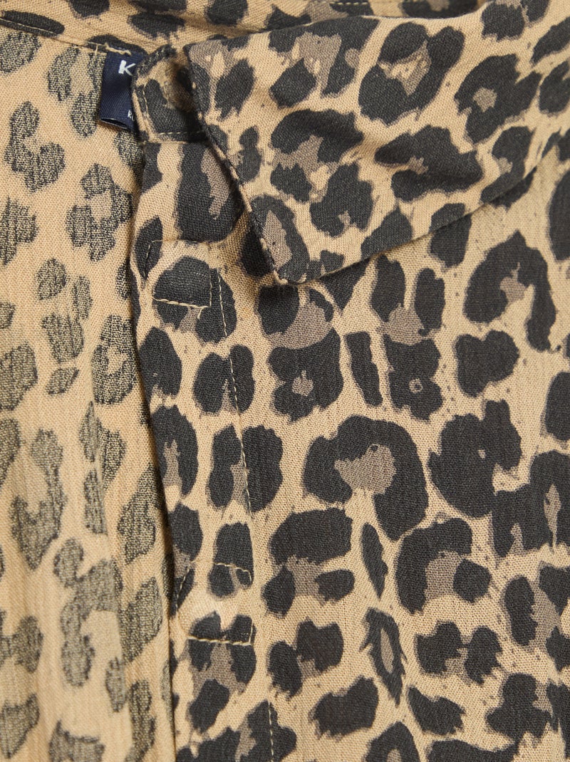 Robe chemise longue léopard - collection facile à enfiler Léopard - Kiabi