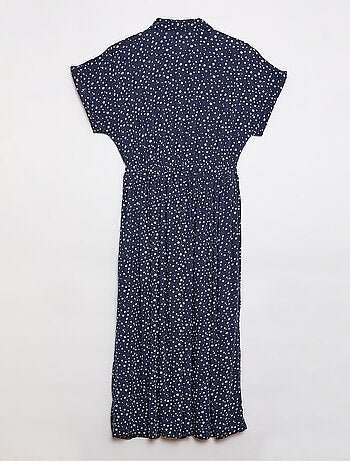 Robe chemise longue léopard - collection facile à enfiler
