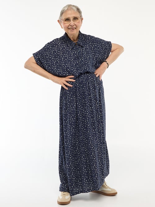 Robe chemise longue léopard -  Facile à enfiler - Kiabi