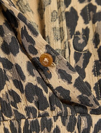 Robe chemise longue léopard - So Easy
