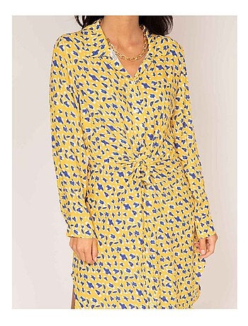 Robe chemise longue motifs IGIRL