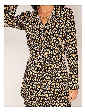 Robe chemise longue motifs IGIRL