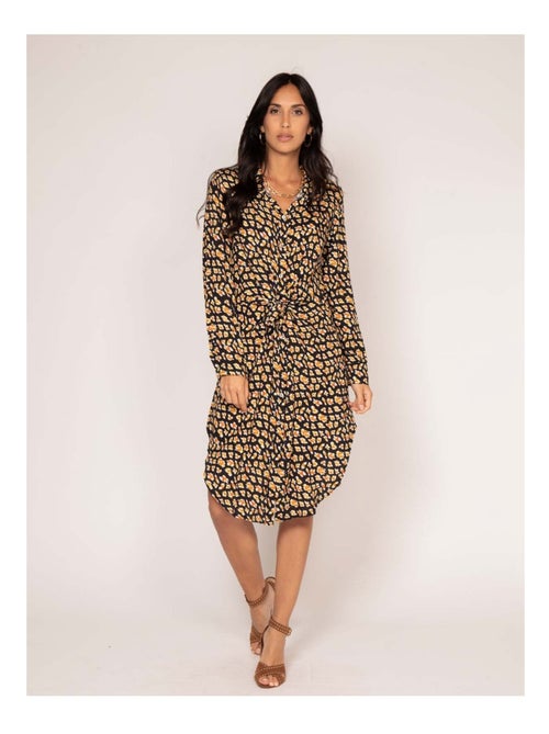 Robe chemise longue motifs IGIRL - Kiabi