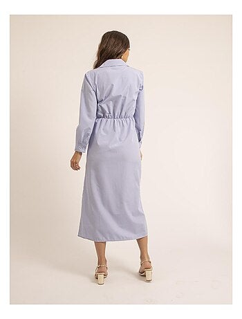 Robe chemise longue rayée IRNA