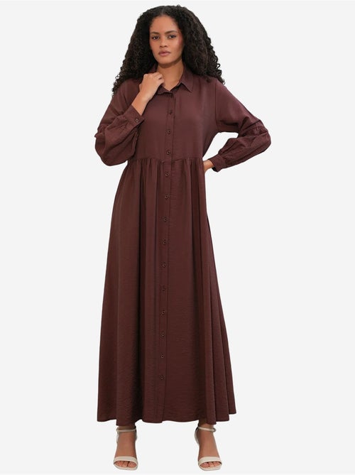 Robe chemise maxi ample bdart - Kiabi Robe chemise maxi ample bdart - Kiabi