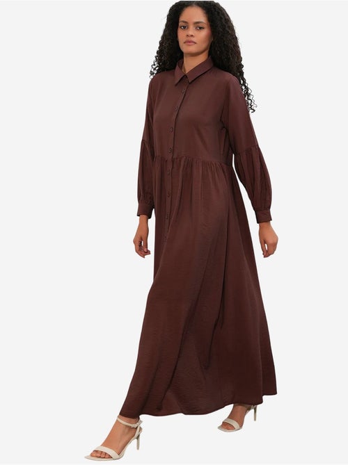 Robe chemise maxi ample bdart - Kiabi Robe chemise maxi ample bdart - Kiabi