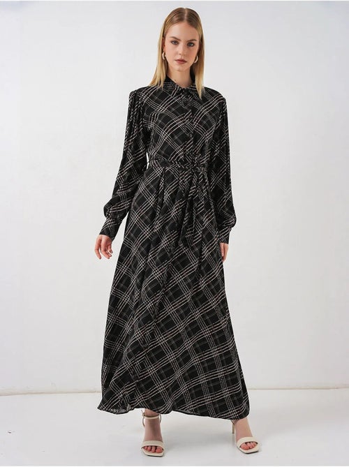 Robe chemise midi à carreaux avec fermeture boutonnée bdart - Kiabi Robe chemise midi à carreaux avec fermeture boutonnée bdart - Kiabi