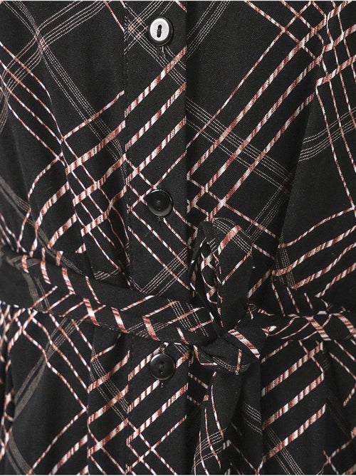 Robe chemise midi à carreaux avec fermeture boutonnée bdart - Kiabi Robe chemise midi à carreaux avec fermeture boutonnée bdart - Kiabi