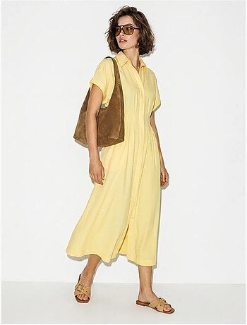 Robe chemise midi cintrée lucci