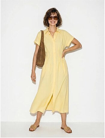 Robe chemise midi cintrée lucci