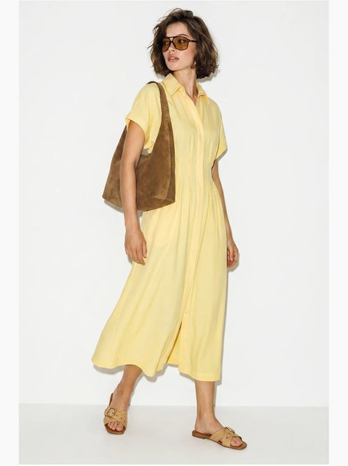 Robe chemise midi cintrée lucci - Kiabi Robe chemise midi cintrée lucci - Kiabi