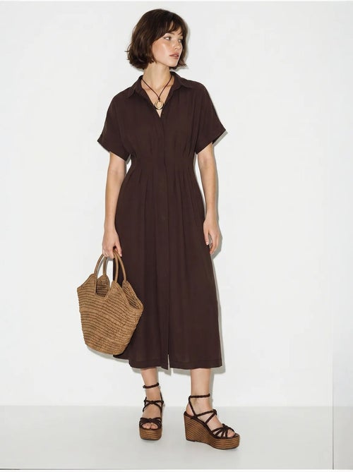 Robe chemise midi cintrée lucci - Kiabi Robe chemise midi cintrée lucci - Kiabi