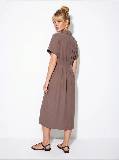 Robe chemise midi cintrée lucci - Kiabi Robe chemise midi cintrée lucci - Kiabi