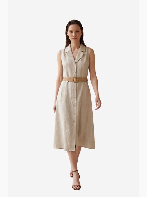 Robe-chemise midi sans manches my fashion - Kiabi