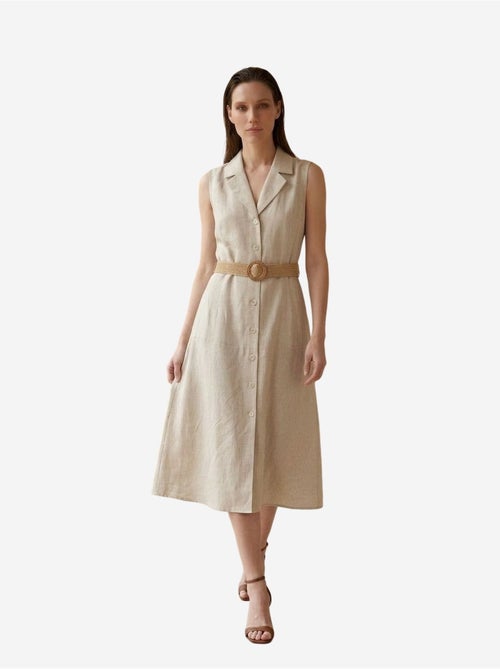 Robe-chemise midi sans manches my fashion - Kiabi